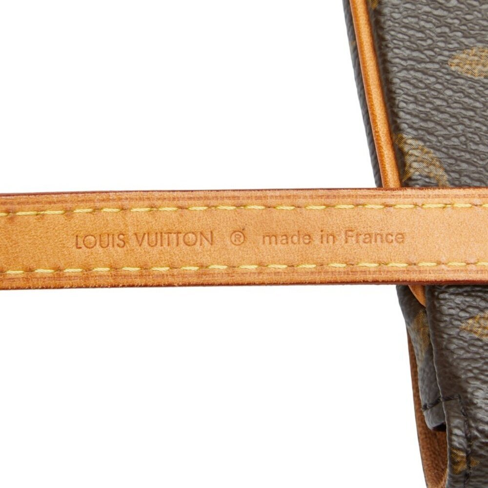 LOUIS VUITTON Authentic Brown Monogram Leather Pochette Fanny Pack - Picture 9 of 10